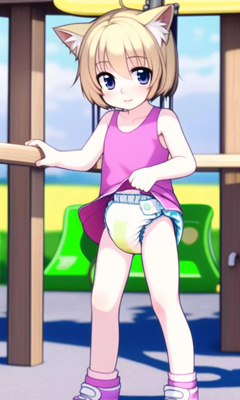 Cute Girls in Diapers (AI)