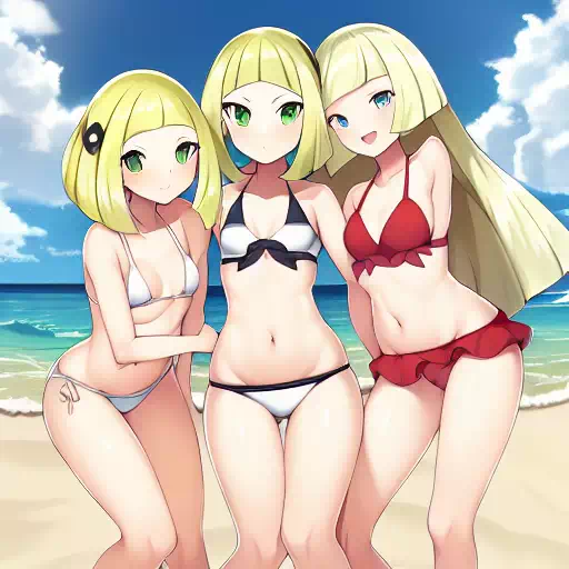 cynthia, lillie and lusamine +18