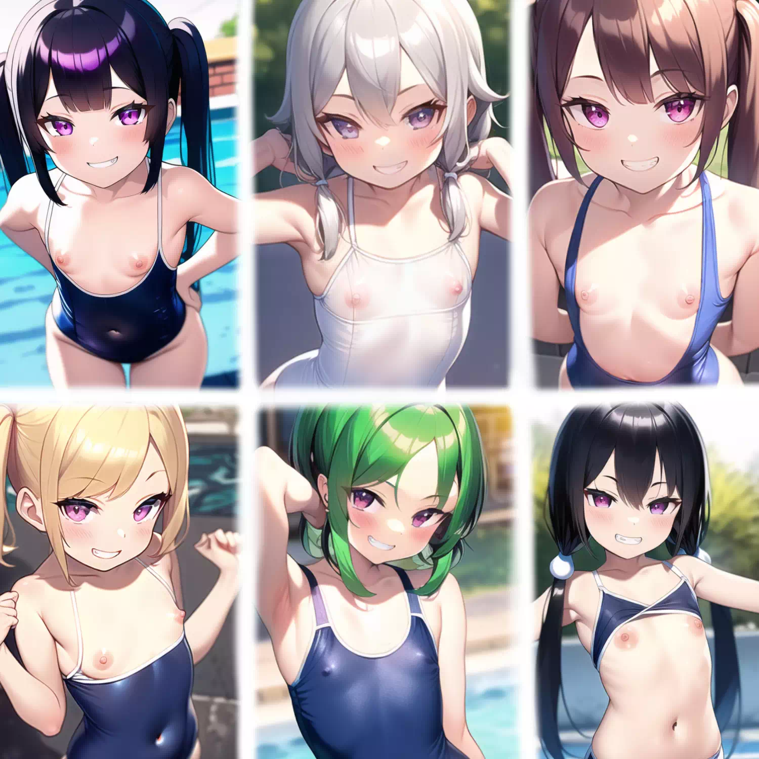 ちっぱいスク水メスガキこれくしょん