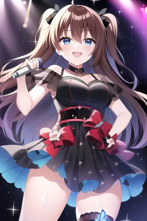 ほどよい乳のアイドル女はスタッフに犯される