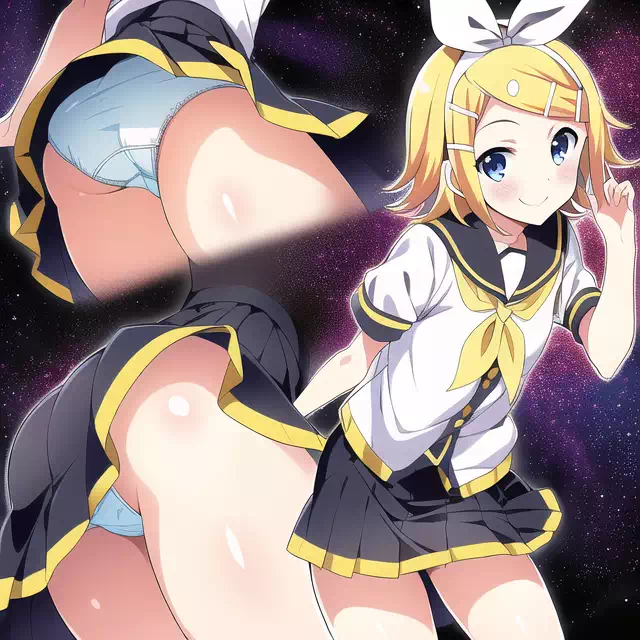 NovelAI ミク・リン・ルカのマルチアングルパンチラまとめ