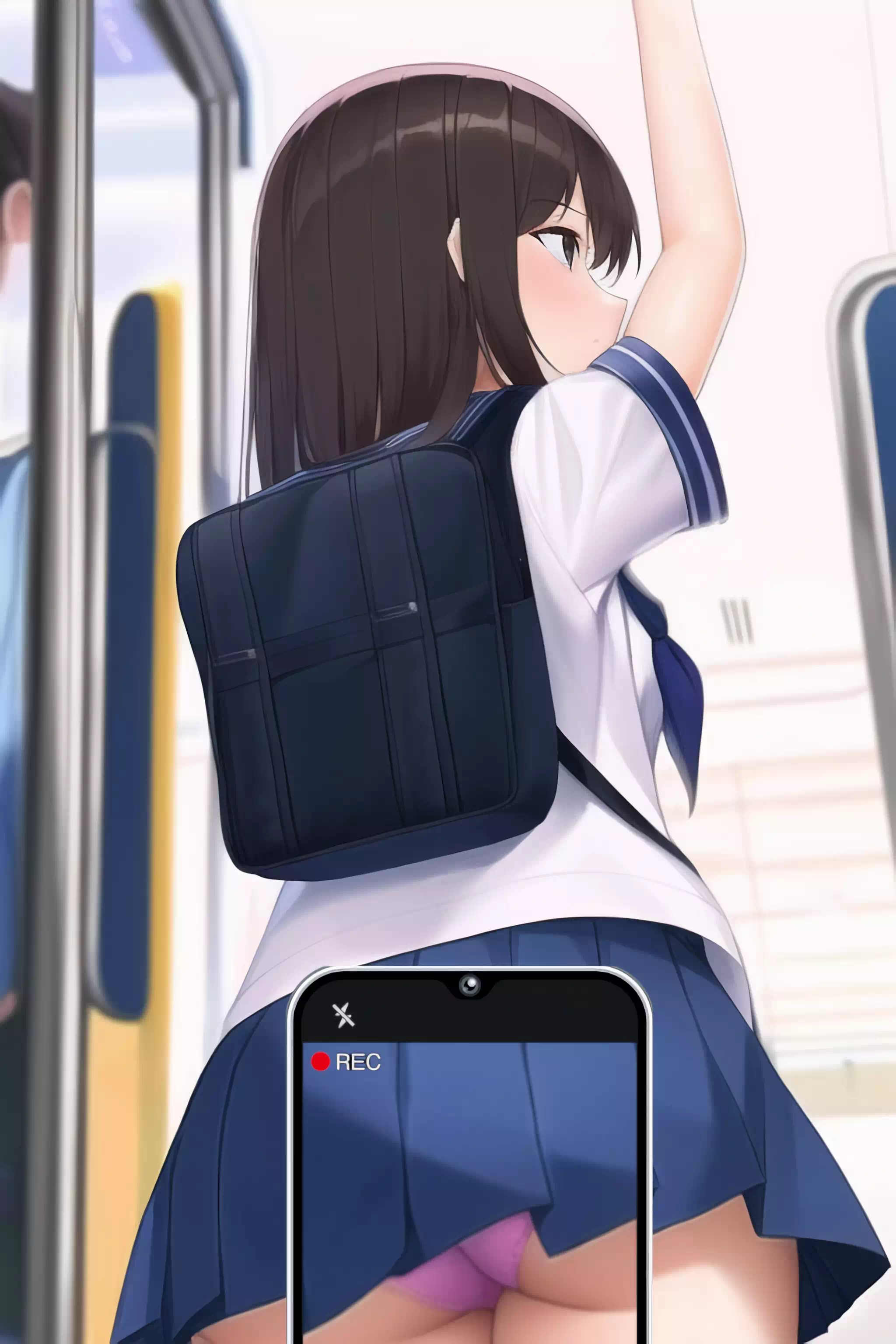 通勤電車で人気の子