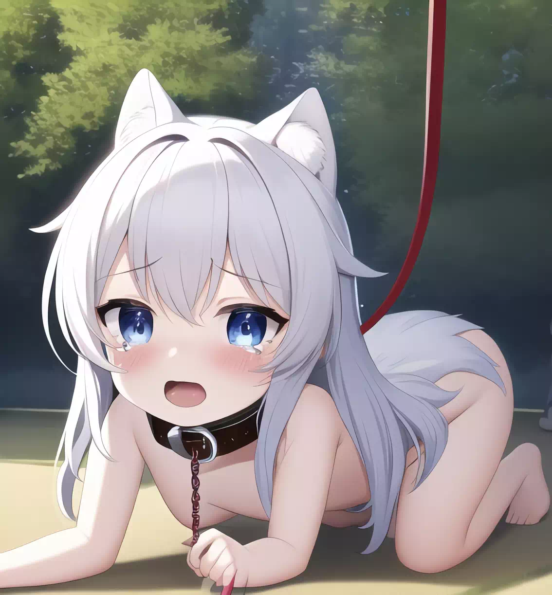 子犬散歩露出調教