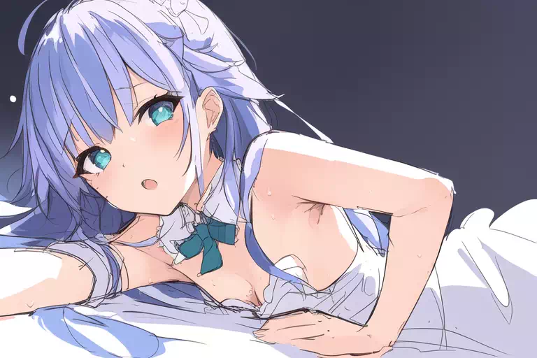 寝そべりスケッチ風その3