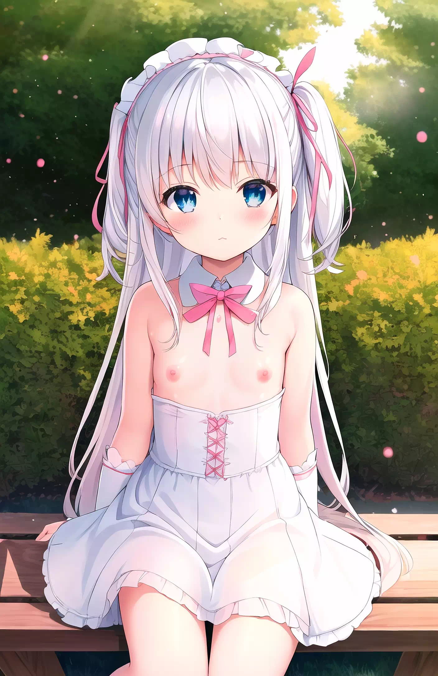 公?-和?个女儿一起??，女儿?露出的小乳房在??中微微晃?着1