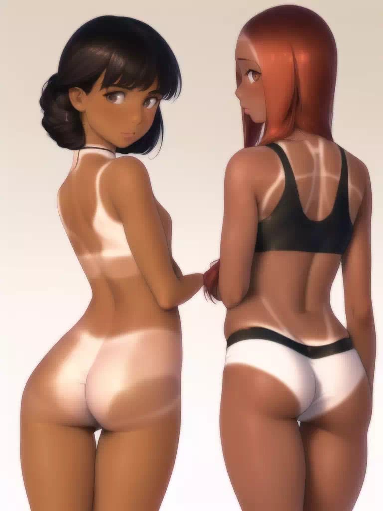 2 Cute Gals w／ Strange Pattern 4